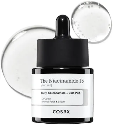 COSRX Niacinamide 15% Face Serum, Minimizing Pores & Sebums, Blemish Treatments for Discoloration, Dark Spots, Enlarged Pores, Anti-aging, 0.67 fl.oz / 20 ml, Animal Testing-Free