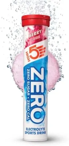 HIGH5 Zero Electrolyte Tablets for Hydration, Berry, 20 Tablets