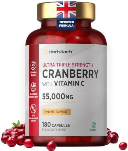 Cranberry Capsules 55,000mg - High Strength Cranberry Extract