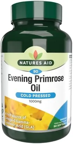 Natures Aid Evening Primrose Oil 1000mg – 90 Softgel Capsules