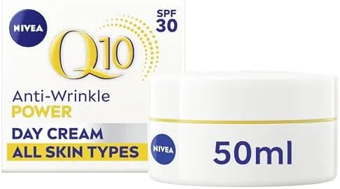 NIVEA Q10 Anti-Wrinkle Power SPF30 Firming Day Cream (50ml), Facial Moisturiser to Reduce Wrinkles, Firming Cream to Nourish and Achieve Firmer Skin in 7 Days
