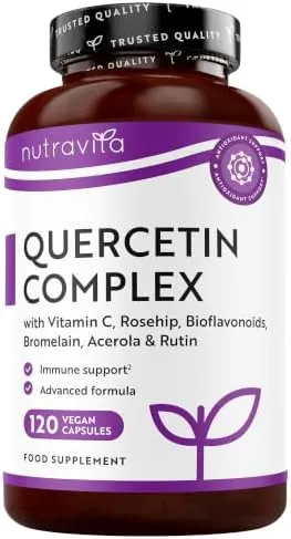 Nutravita Quercetin 500mg with Bromelain & Vitamin C - 120 Capsules