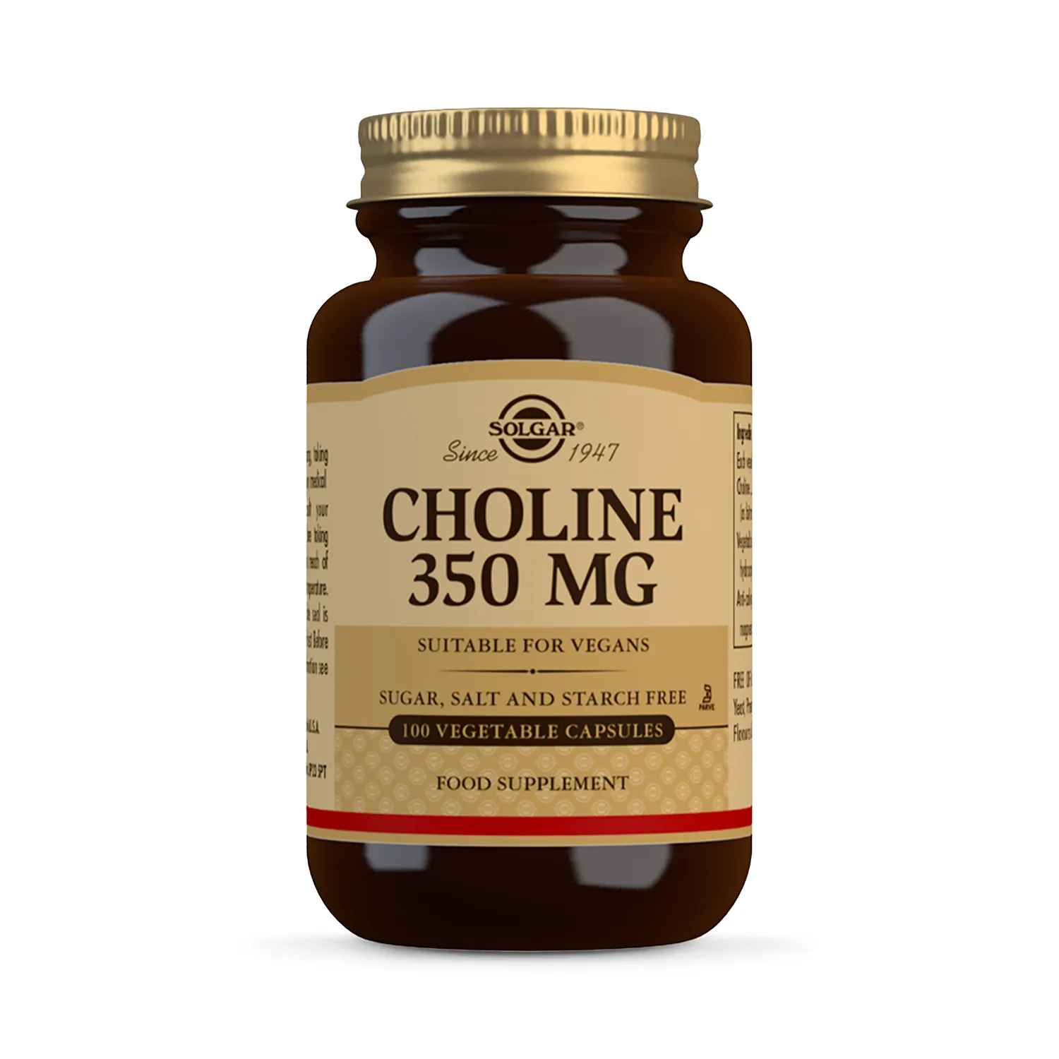 Choline 350mg Vegetable 100 Capsules